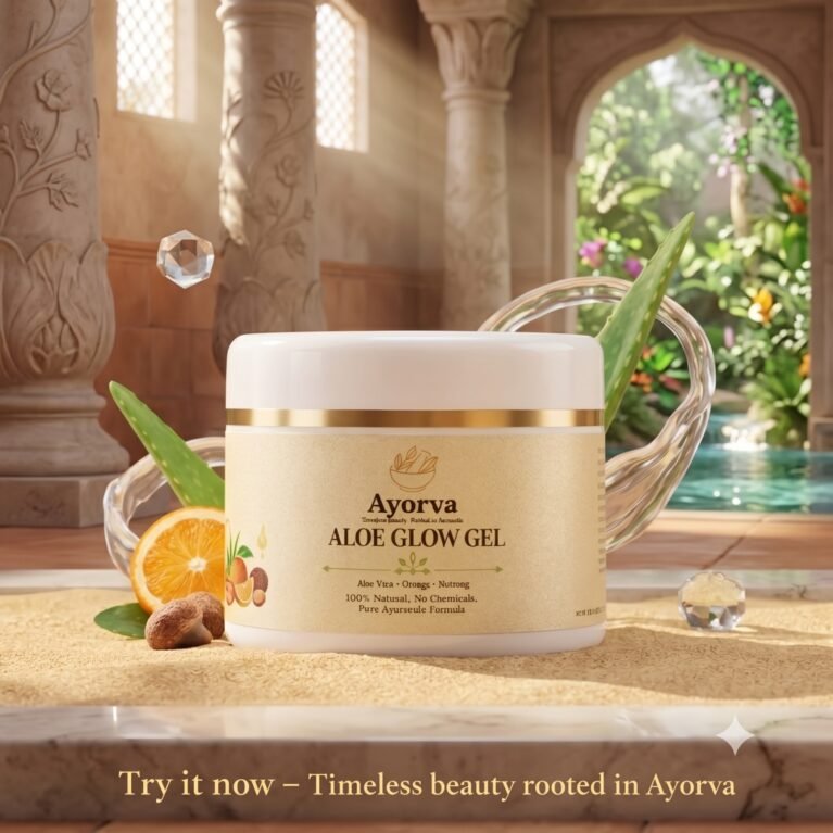 Ayorva Ayurvedic Aloe Glow Gel – Natural Radiance, Skin Repair & Daily UV Protection